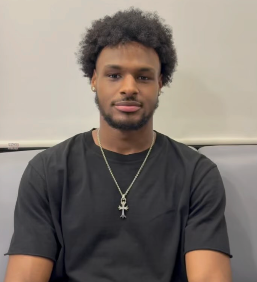 Bronny James poses for a video on his Instagram account. (Instagram/@bronny).