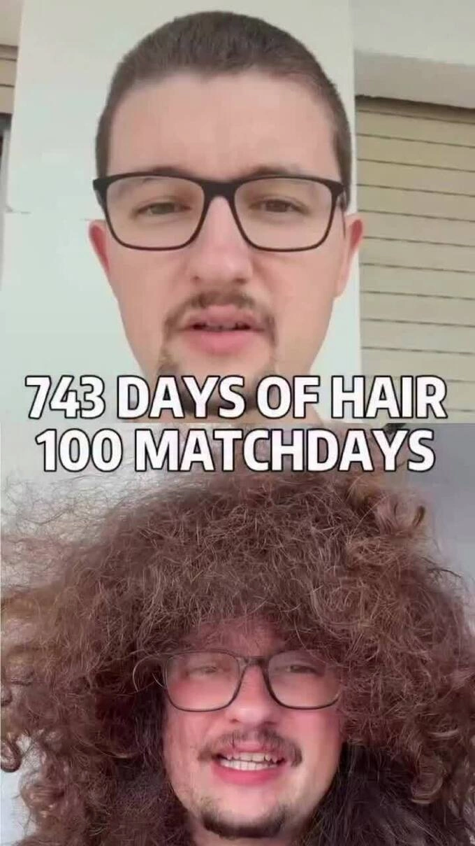 Man Utd fans went 100 matches without cutting their hair
