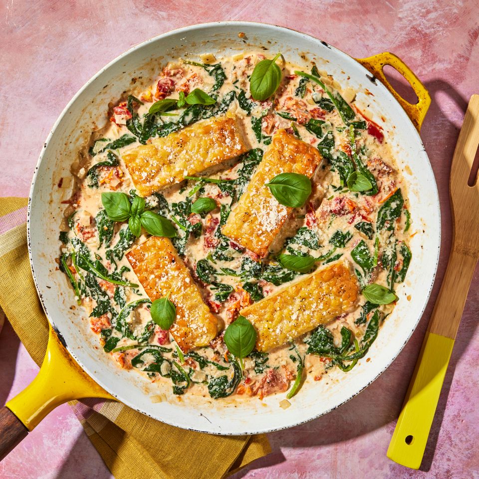 Crispy Tempeh Credit: Photographer: Jen Causey, Food Stylist: Jennifer Wendorf, Prop Stylist: Christina Brockman