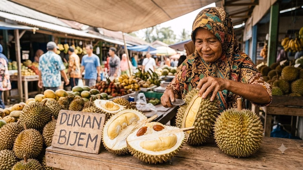 Bijjam Durian (Thailand): The durian fruit is very popular in Southeast Asia, but the variety called 'Bijjam' is very rare. This fruit is soft like butter and very juicy. Its price can reach up to $2,500.
