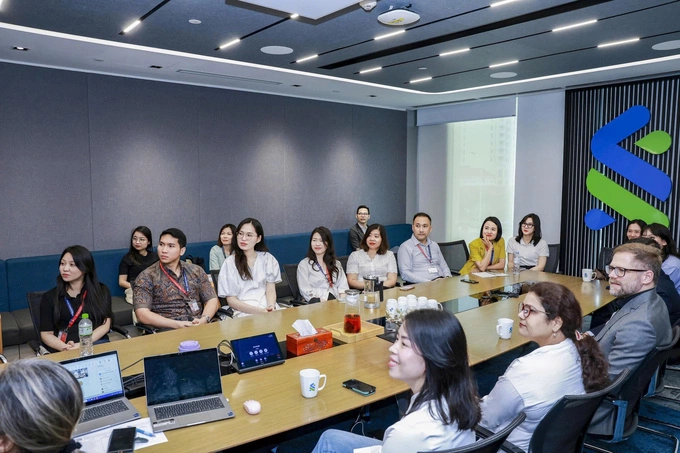 BUV postgraduate students visit companies as part of their studies. Photo courtesy of the university
