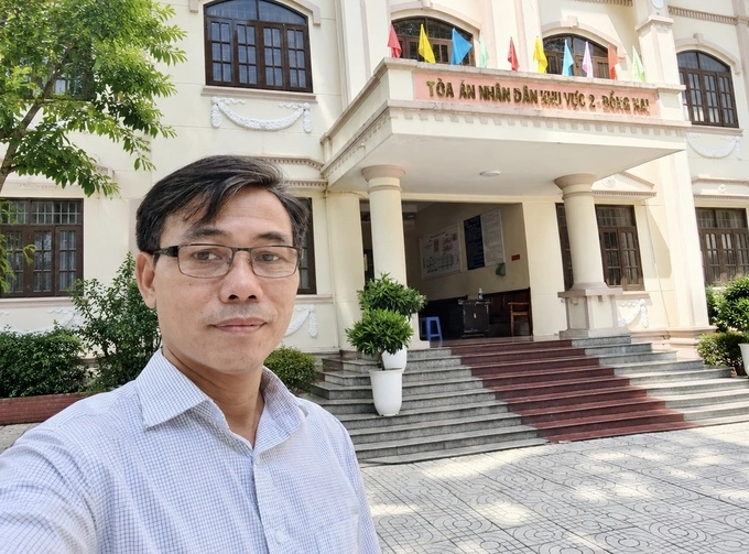 Lawyer Nguyen Anh Van before attending the trial in June 2026. Photo: Provided by the character