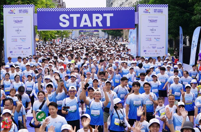 More than 8,500 people participated in this years Step For Kindness campaign. Photo courtesy of CapitaLand Development