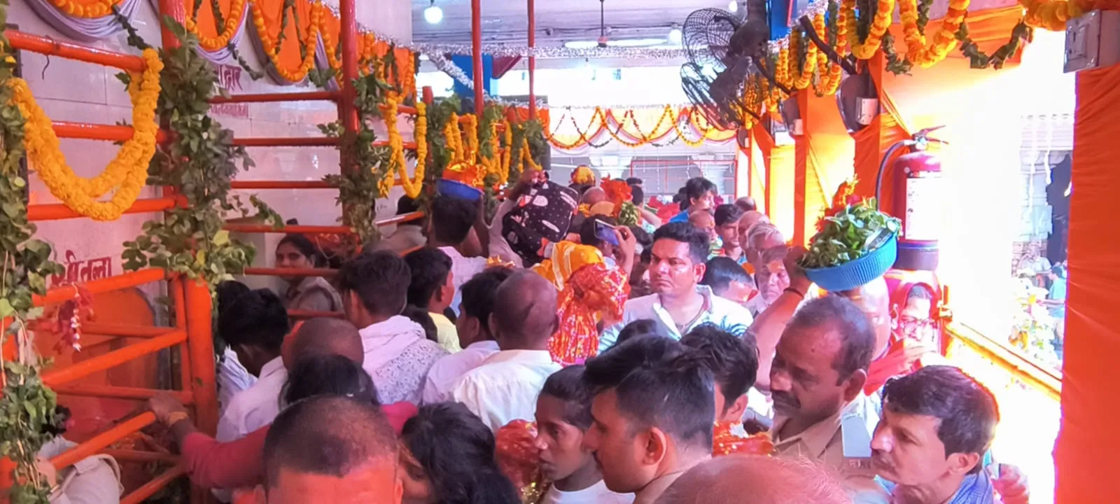 Flood of faith gathered in Vindhyadham on the first day of Shardiya Navratri, three lakh devotees saw the Mother Goddess.