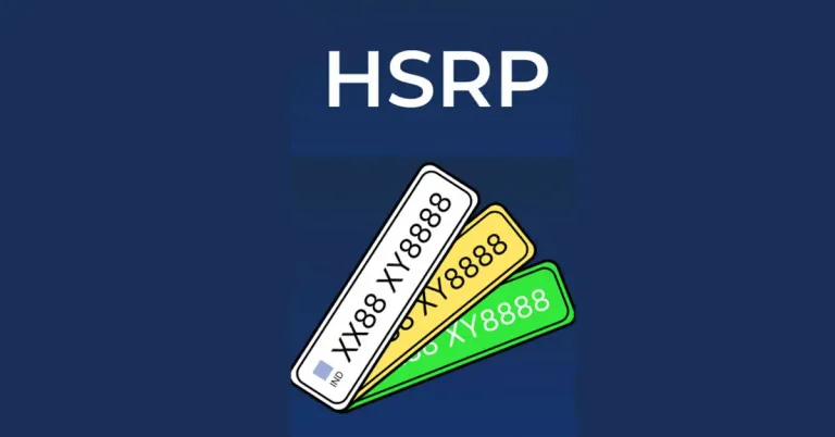 hsrp number plate