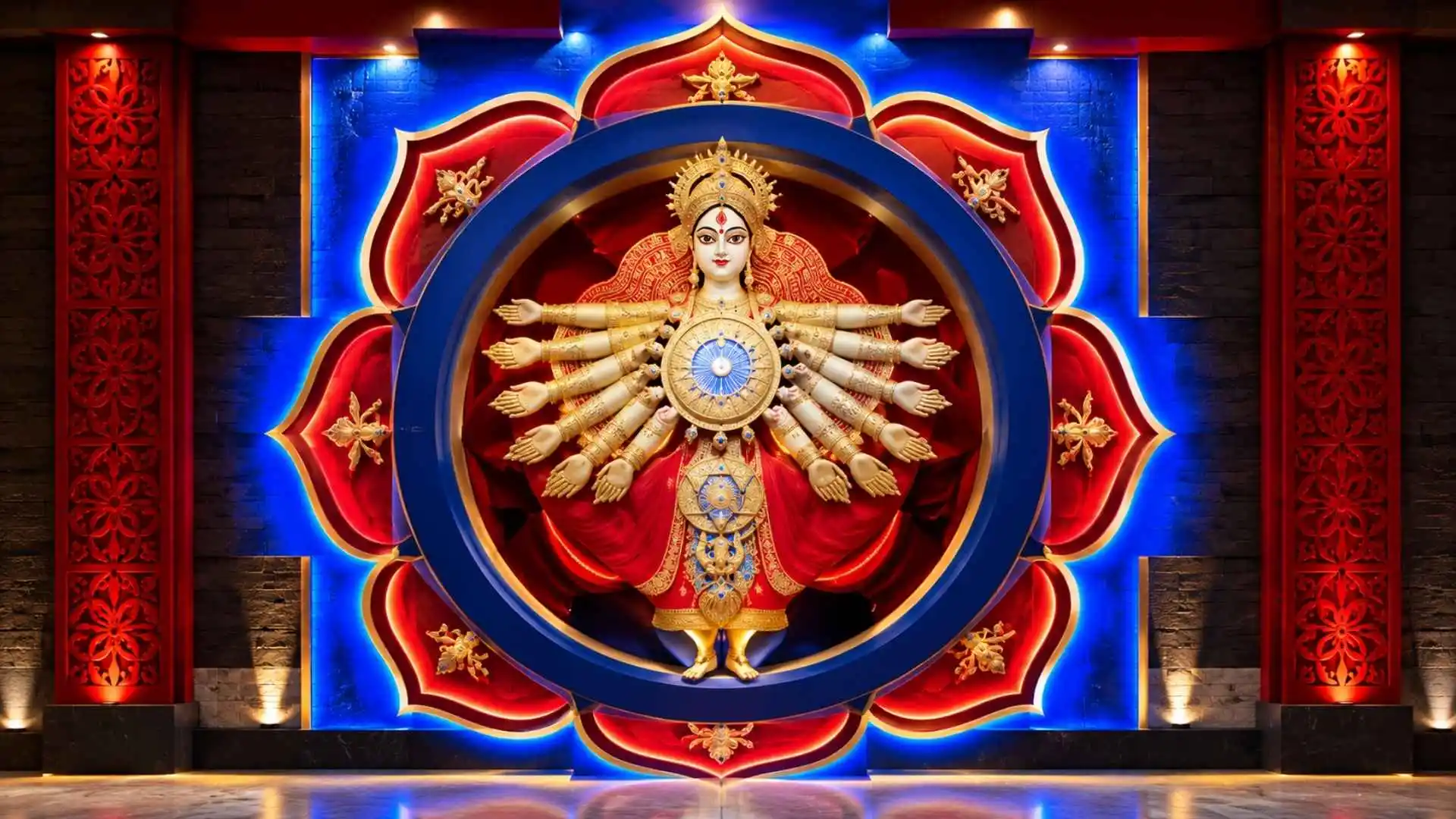 Baghbazar Durga Puja is one of Kolkata's oldest and most iconic Durga Puja celebrations, known for preserving the city's rich Bengali heritage and traditional festive customs. The pandal attracts visitors who want to experience the timeless charm of Pujo, with its beautifully crafted idol of Maa Durga and an atmosphere rooted in age-old traditions. Beyond the religious celebrations, visitors can explore local stalls, carnival rides and exhibitions, while cultural programs featuring art and dance add to the festive spirit. Located in Ahiritola in North Kolkata, the pandal is close to Ahiritola Ghat, with Sovabazar Sutanuti Metro Station being the nearest metro station. It is an ideal destination for heritage enthusiasts and those seeking a glimpse of traditional Durga Puja celebrations. Visiting between 5 pm and 8 pm offers an opportunity to explore the pandal and enjoy the evening festivities.