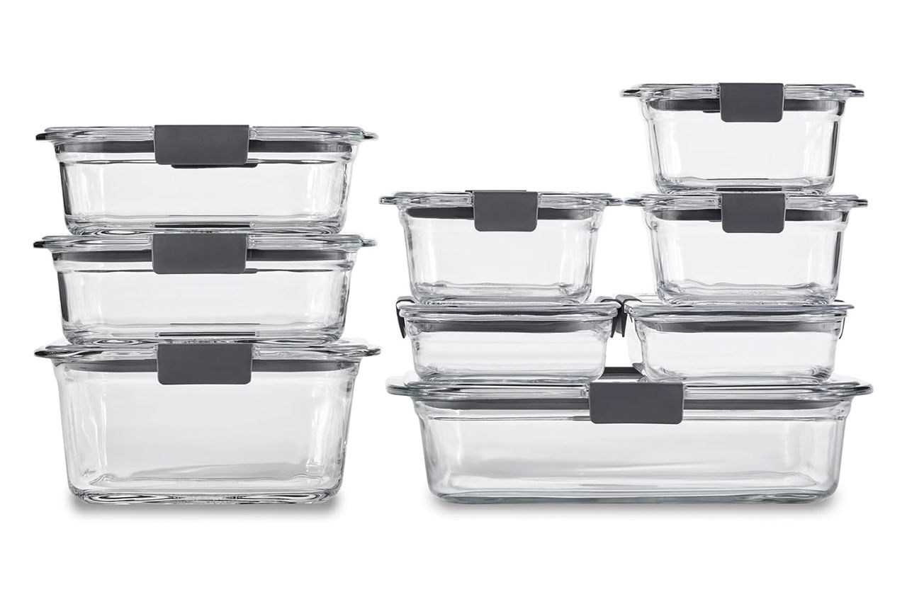 Rubbermaid Brilliance Glass Food Storage Containers Credit: Amazon