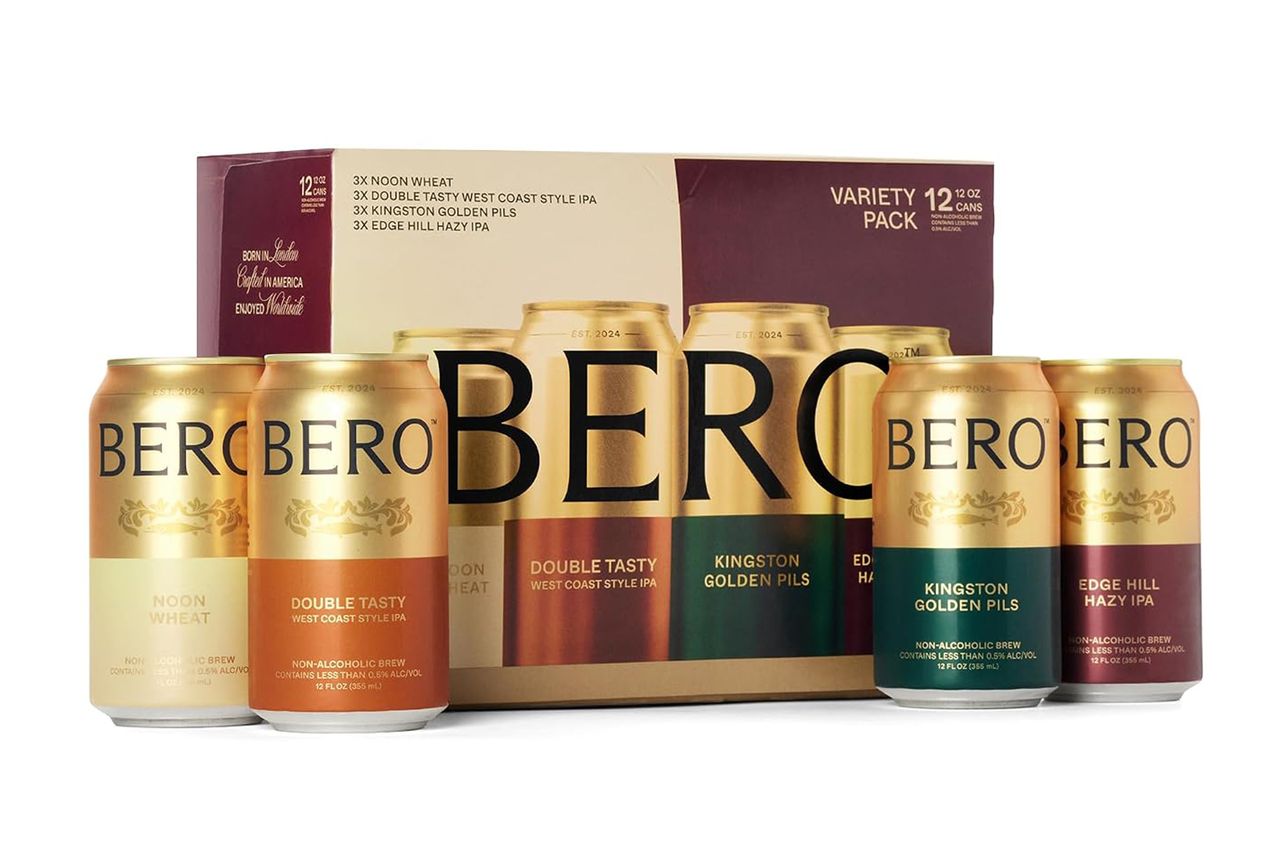 Bero Non-Alcoholic Beer Refreshing 4 Flavors Variety 12 Pack Credit: Amazon