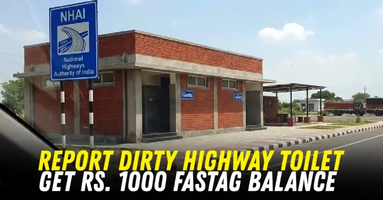 nhai dirty toilet photo fastag reward featured