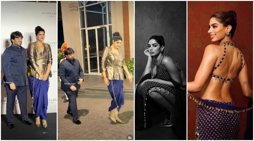 Diwali 2026: Kusha kapila flaunts underboobs lining,  Khushi Kapoor goes bold in backless thigh high slit, Anushla trolled for wearing high heels making husband much shorter