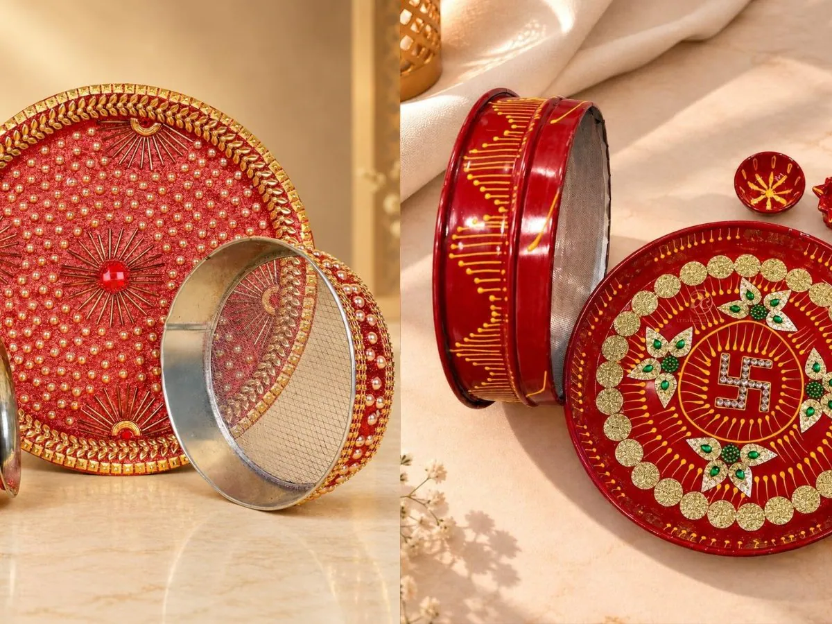 These 3 Karwa Chauth Puja Sets will be useful for fasting thali and puja items, price starts from ₹ 224, know what is special in each - News18 Hindi