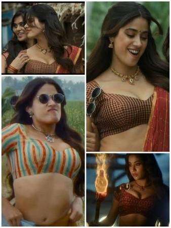 Janhvi Kapoor lifts her thighs, dances seductively during fun segment, talks about sexual objectification in Peddi; fans call her a 'hypocrite'