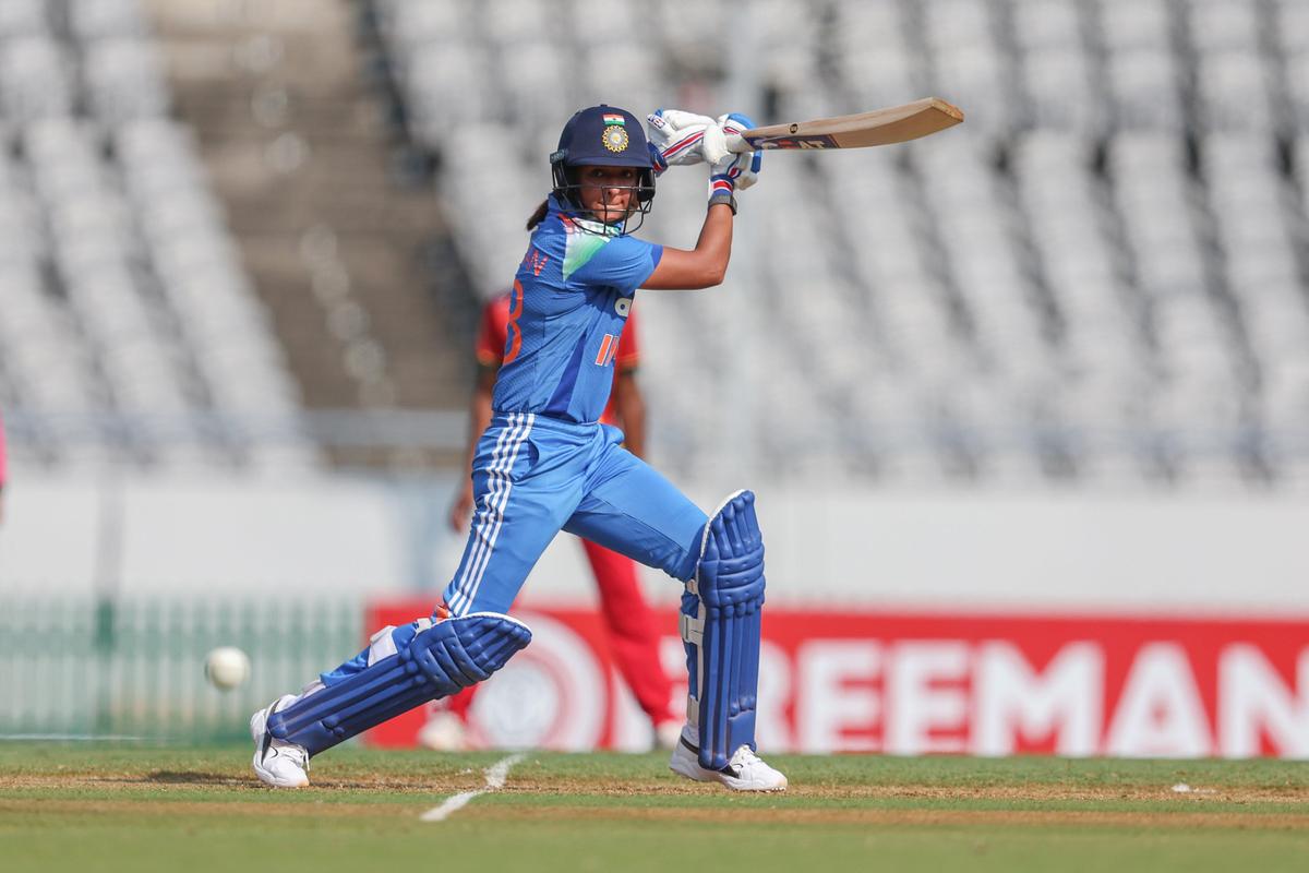 Harmanpreet struck her eighth ODI hundred in the second game.
