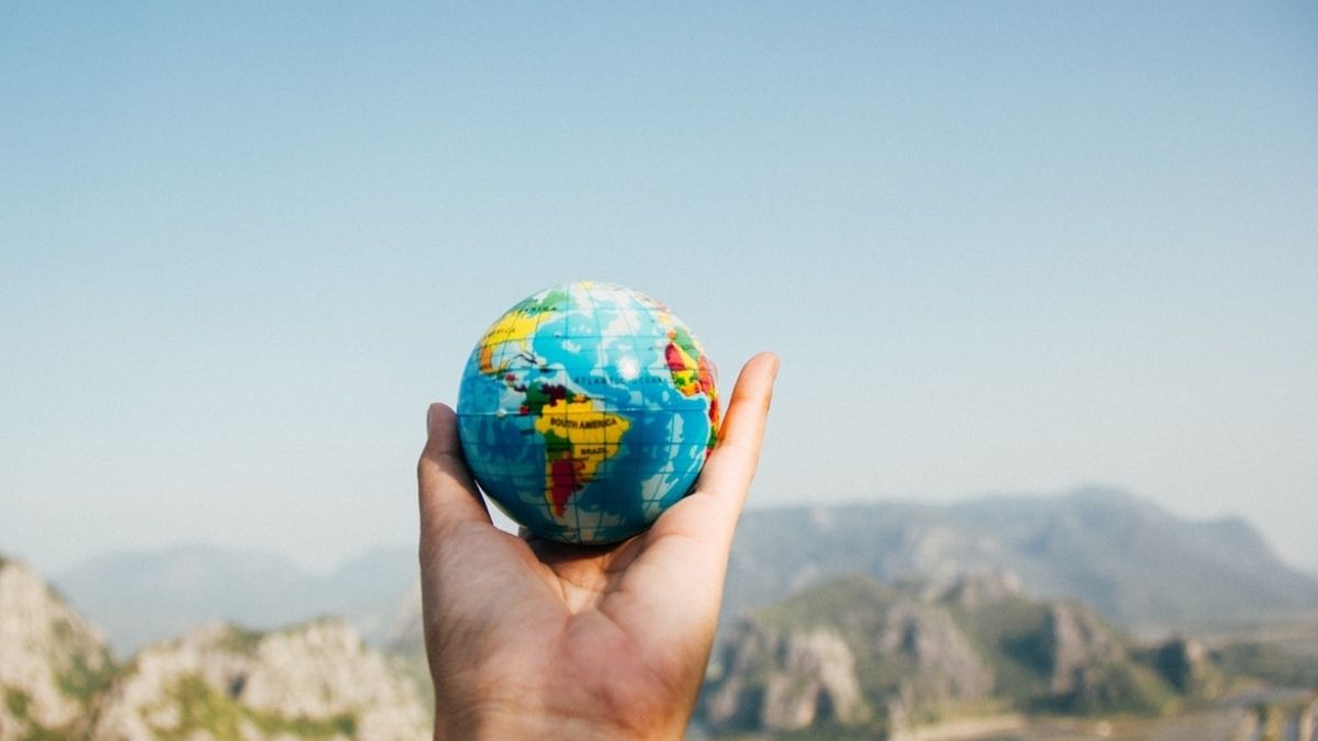 Earth Globe Hands