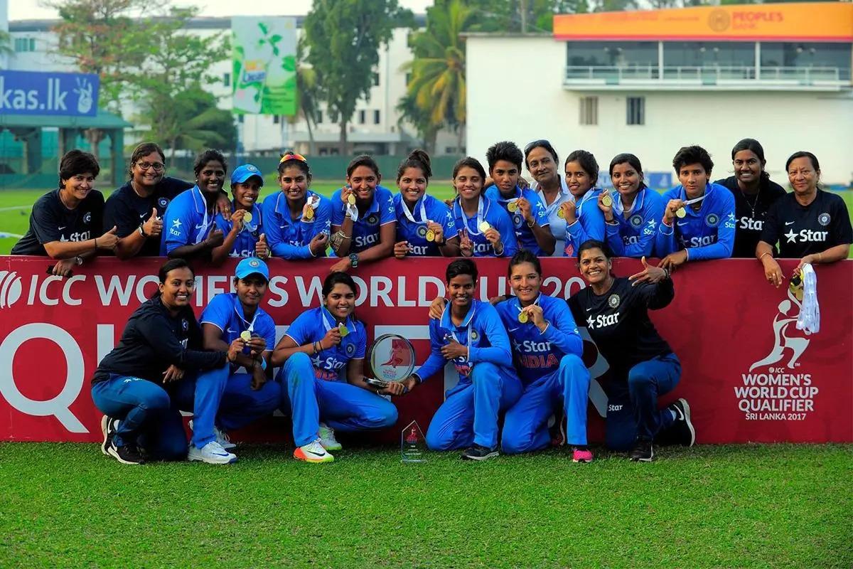Harmanpreet Kaur received a book from Purnima Rau for her innings in the final of the World Cup qualifiers against South Africa. Harmanpreet Kaur received a book from Purnima Rau for her innings in the final of the World Cup qualifiers against South Africa.