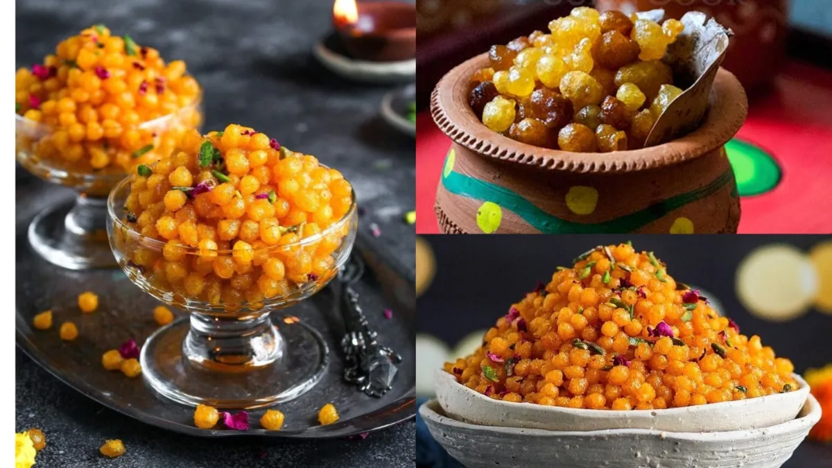 If you feel like eating something sweet then make Boondi sweets like pearls immediately, if you make them with this trick then it will melt in the mouth; Learn the method - India TV Hindi