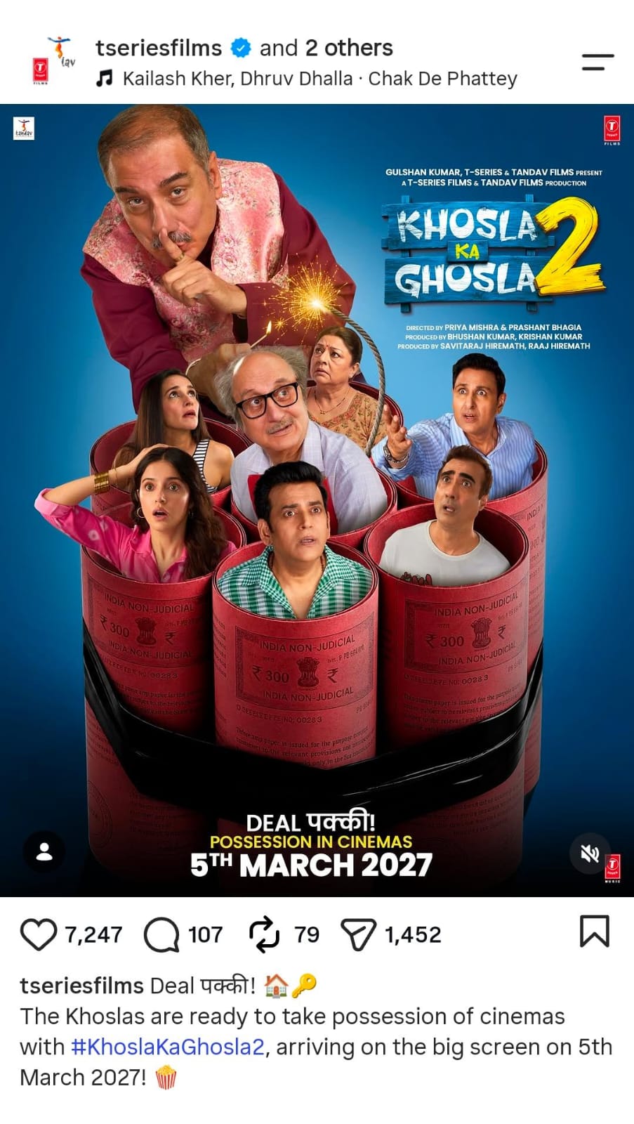 Khosla Ka Ghosla 2 postponed, new release date announced